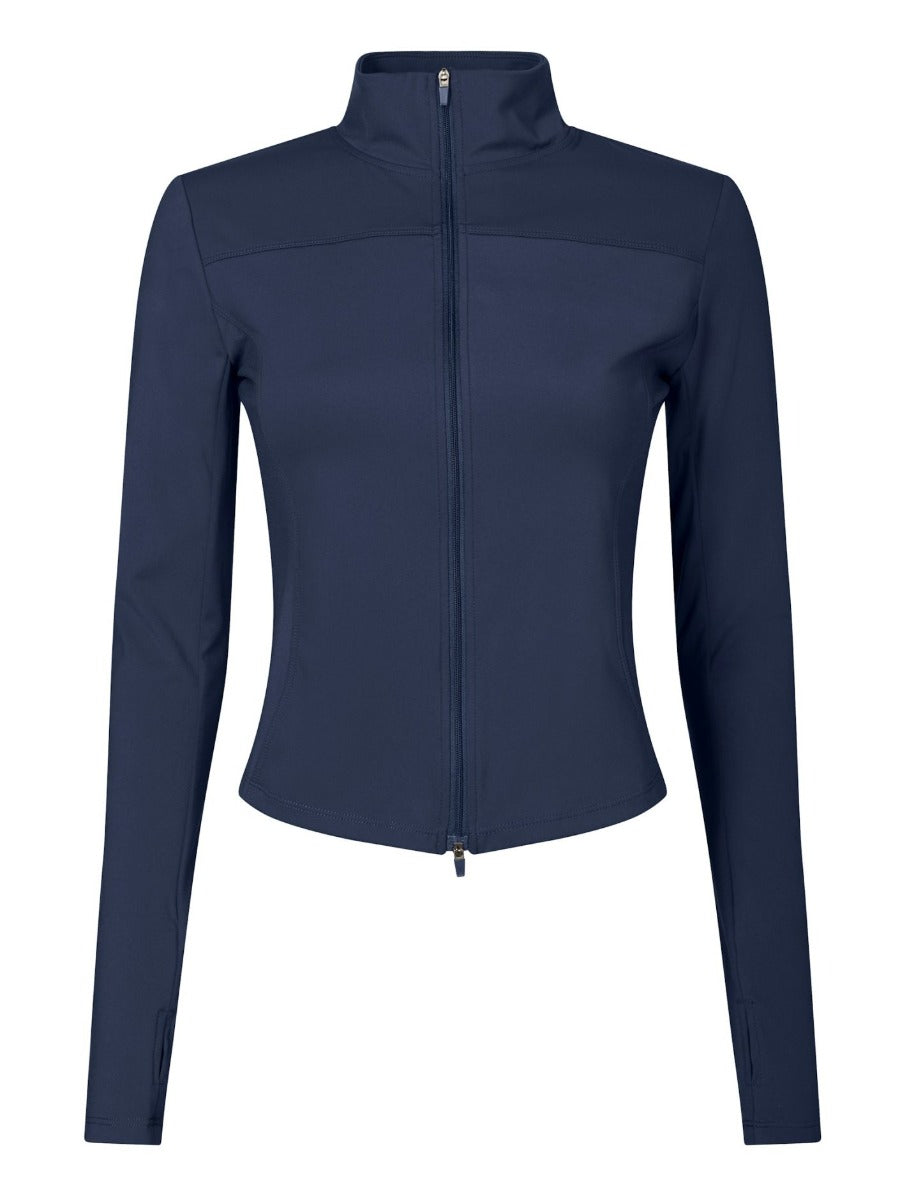 Nolana Zip Blouse Navy