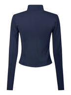 Nolana Zip Blouse Navy