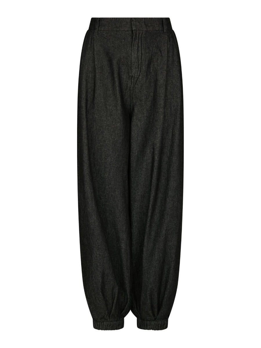 Fayla Denim Balloon Pants Black