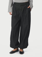 Fayla Denim Balloon Pants Black