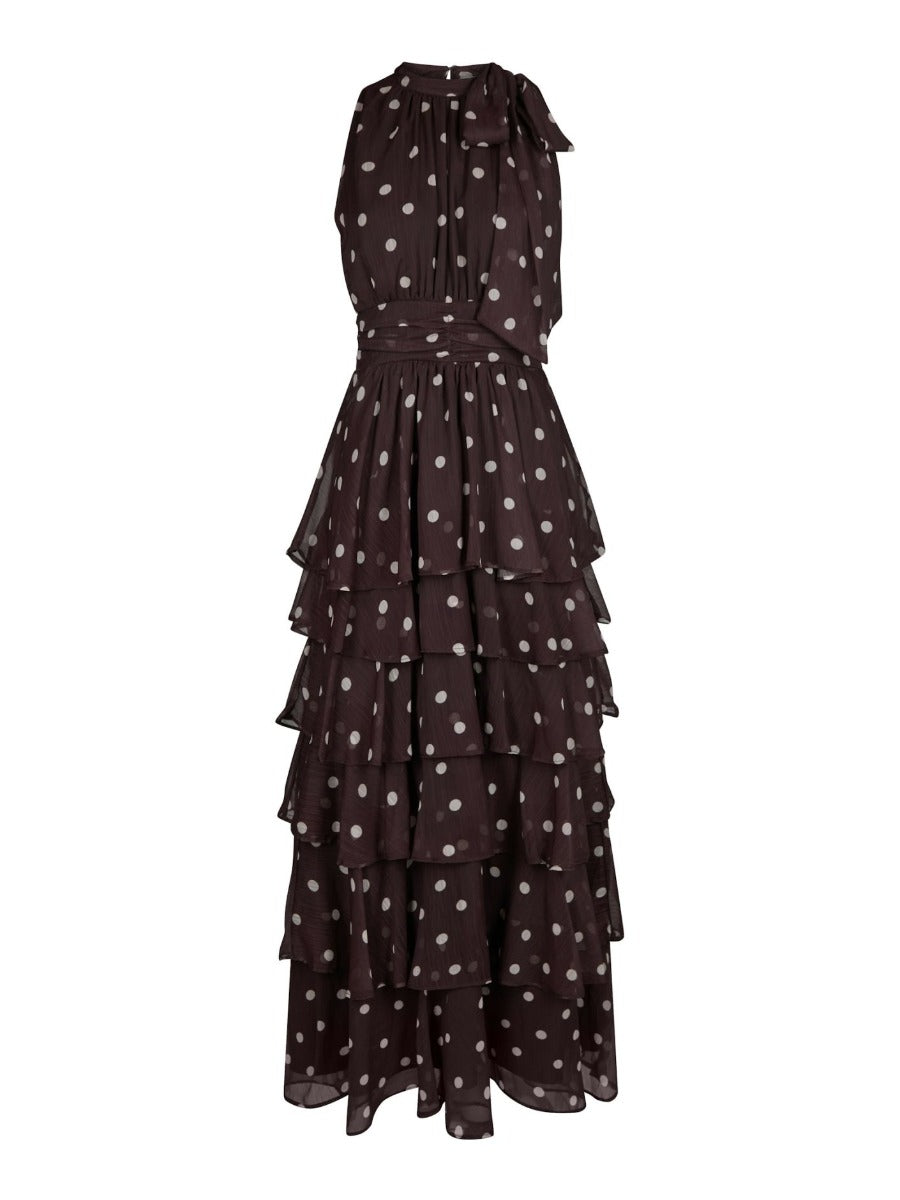 Marli Big Dot Dress Brown