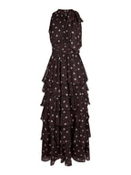 Marli Big Dot Dress Brown