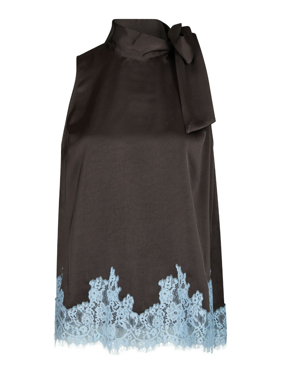 Lorenz Lace Top Dark Brown