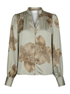 Neo Noir Massima Misty Orchid Blouse Smoke Green