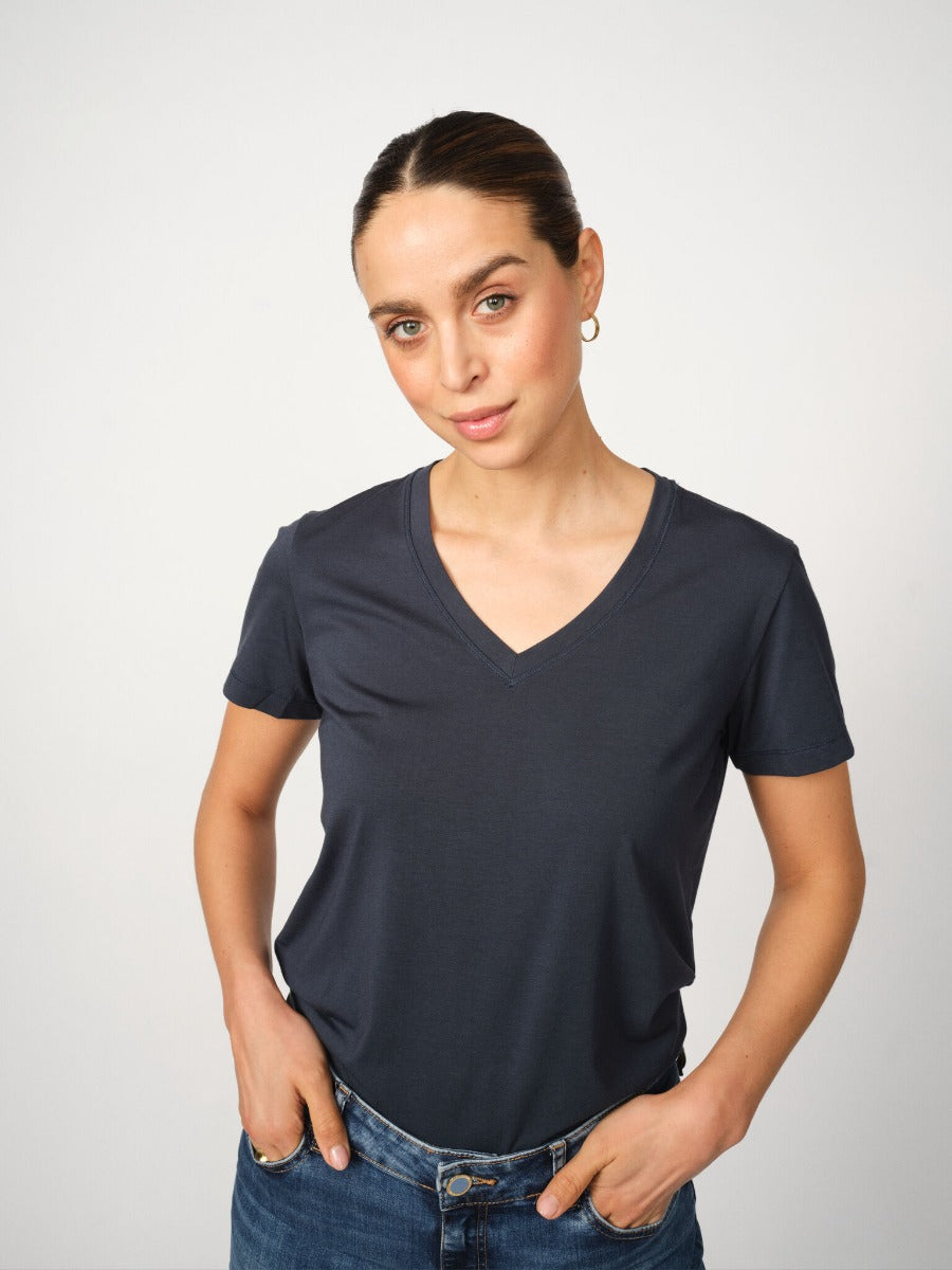 Dala O-SS Basic T-shirt Salute Navy