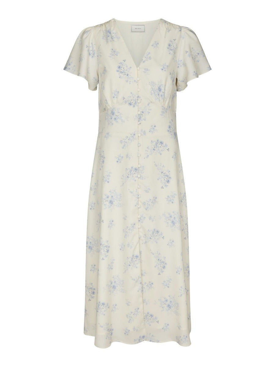 Eleni Delicate Flower Dress Creme