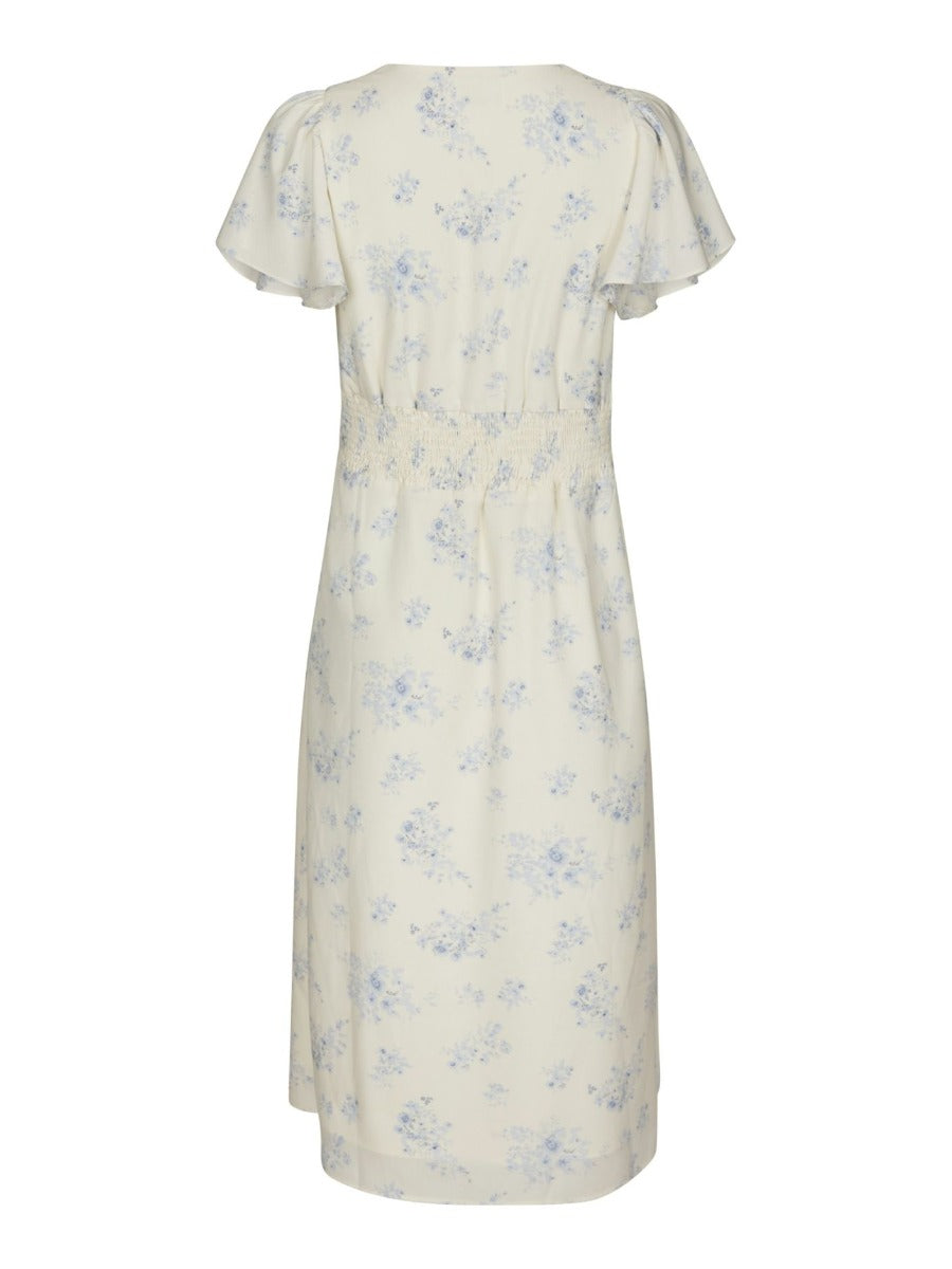 Eleni Delicate Flower Dress Creme