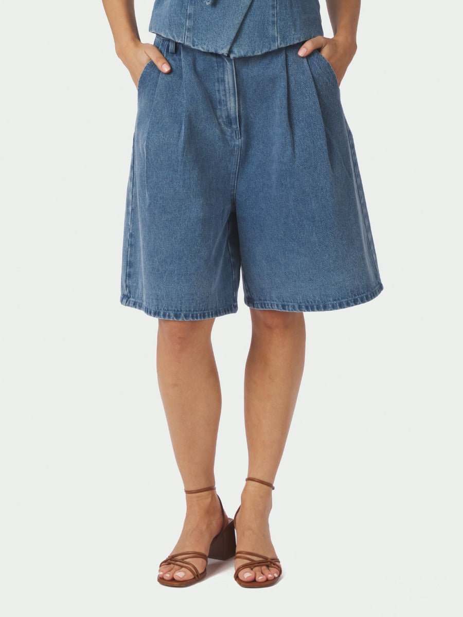 Rosel Denim Shorts Blue