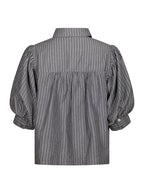 Neo Noir Etta Stripe B Shirt Dark Grey