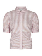 Frannie Structure Stripe Shirt Light Pink