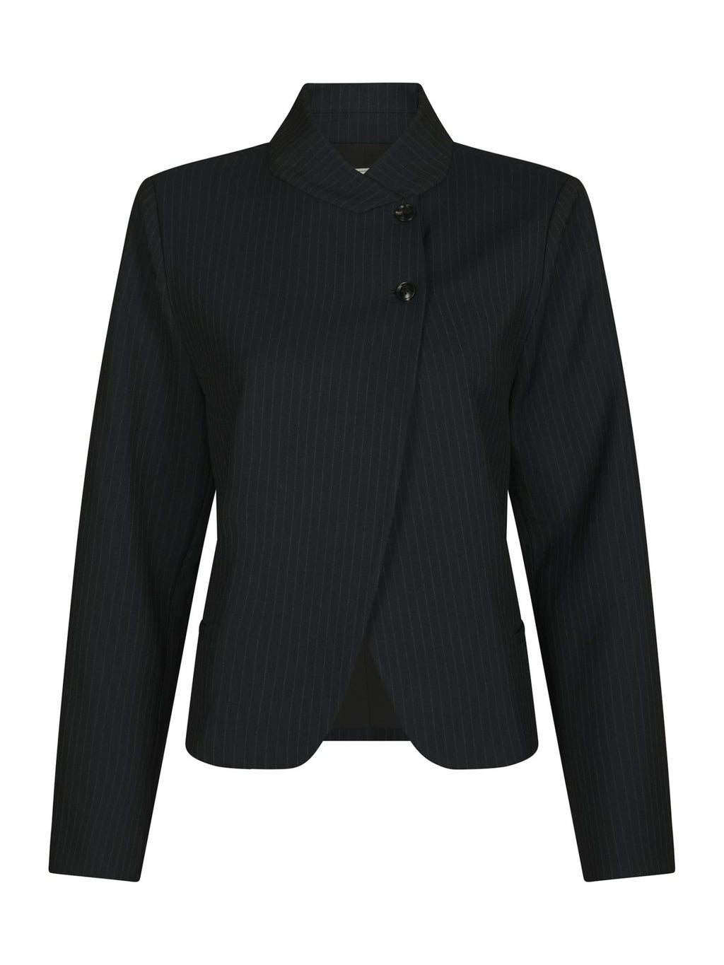 Neo Noir Tiria Slim Pinstripe Blazer Dark Navy