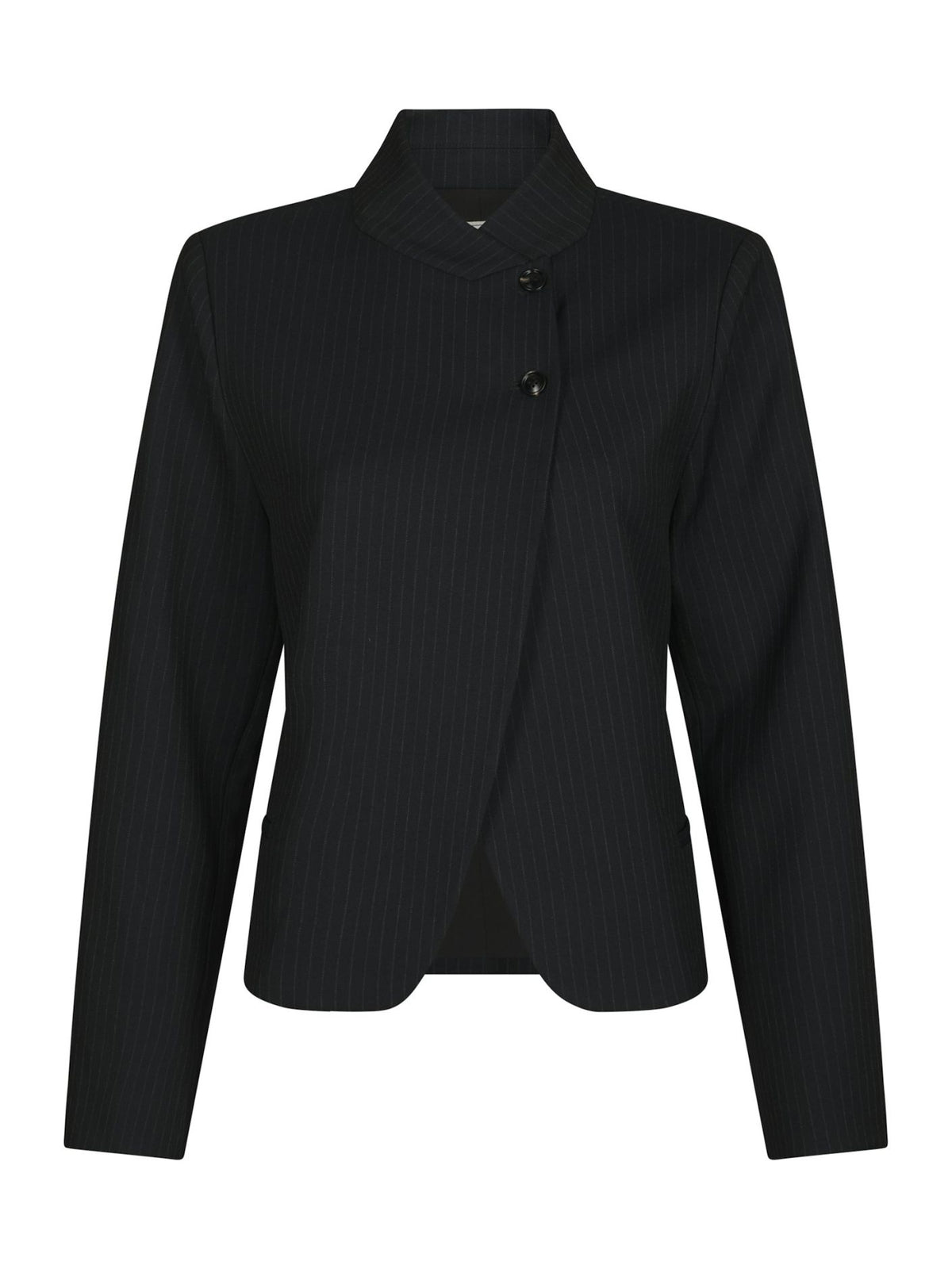 Neo Noir Tiria Slim Pinstripe Blazer Dark Navy
