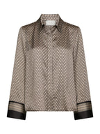 Neo Noir Mistan Pattern Shirt Beige