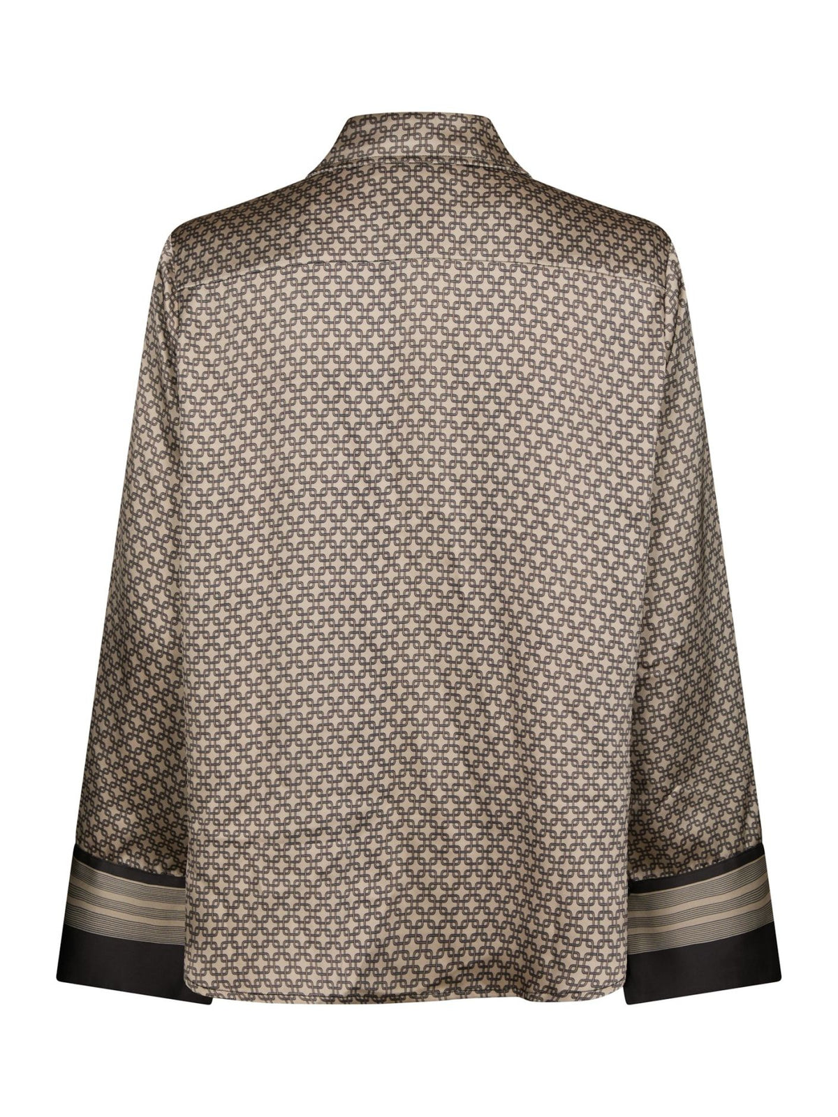 Neo Noir Mistan Pattern Shirt Beige