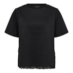 Evi Lace T-shirt Black
