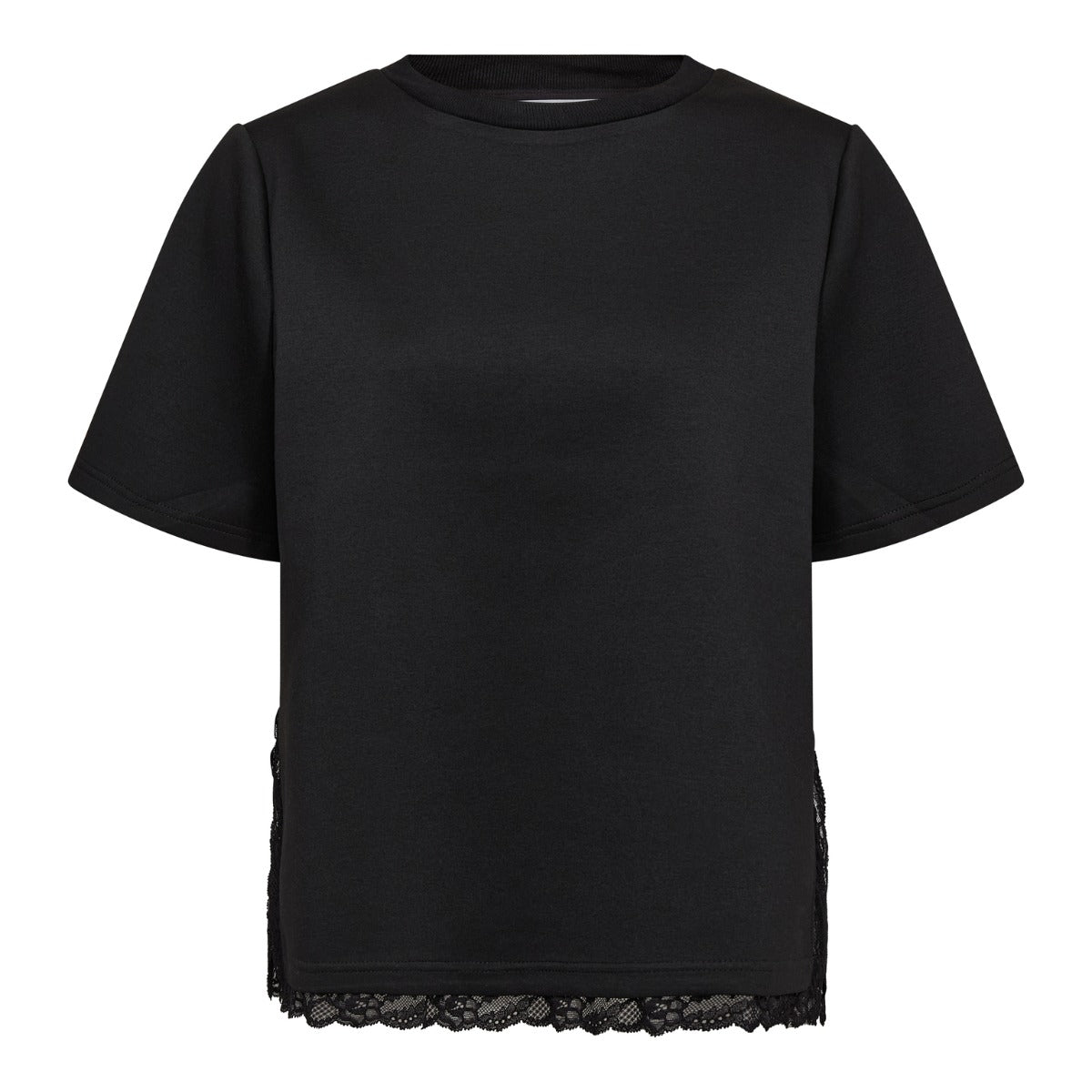 Evi Lace T-shirt Black