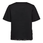 Evi Lace T-shirt Black