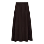 Anya Trinny Pleat Skirt Dark Brown