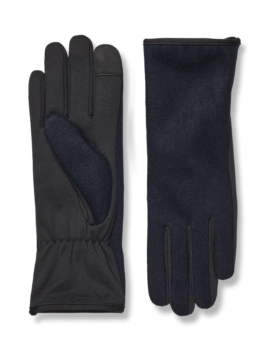 Woven Wool Mix Trissie Glove Parisian Night