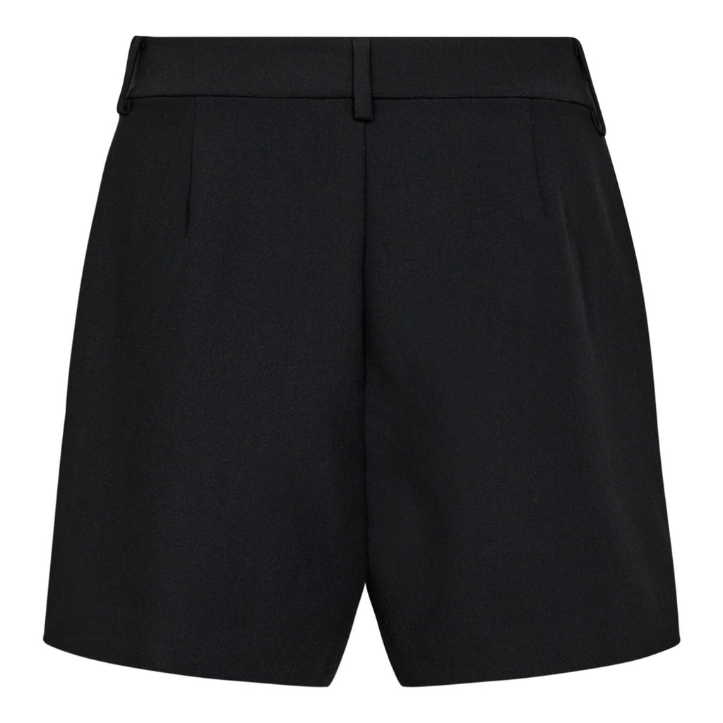Vola Crop Pleat Shorts Black