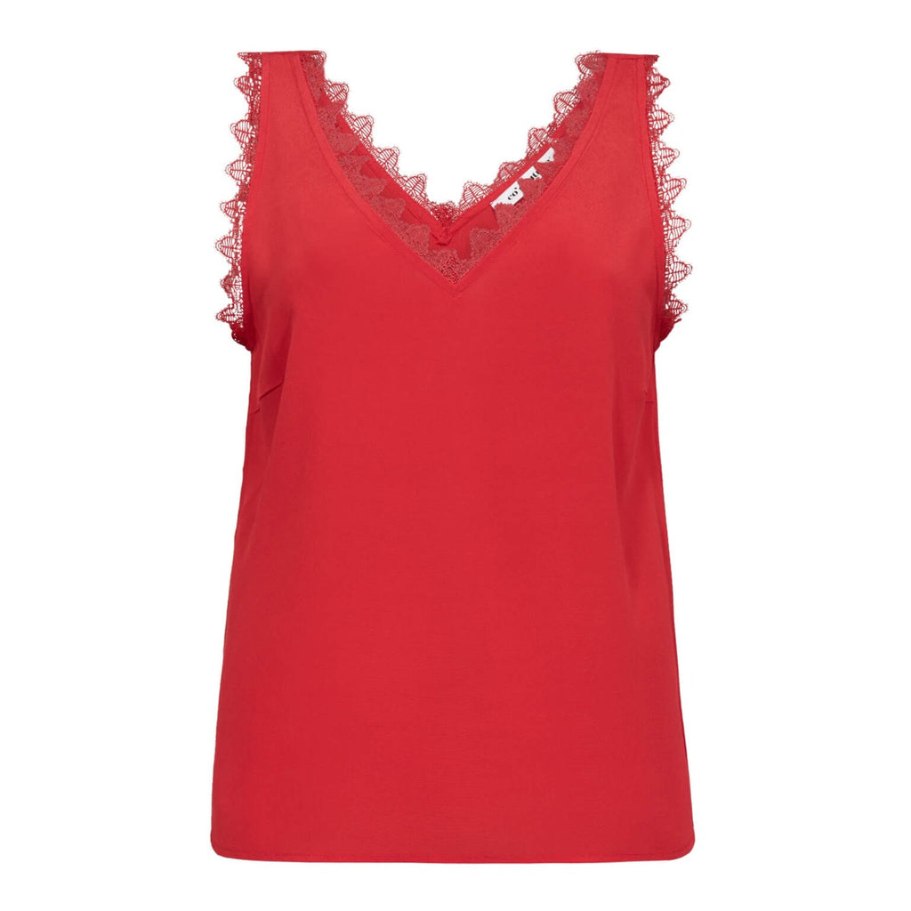 Perin Lace Singlet Red