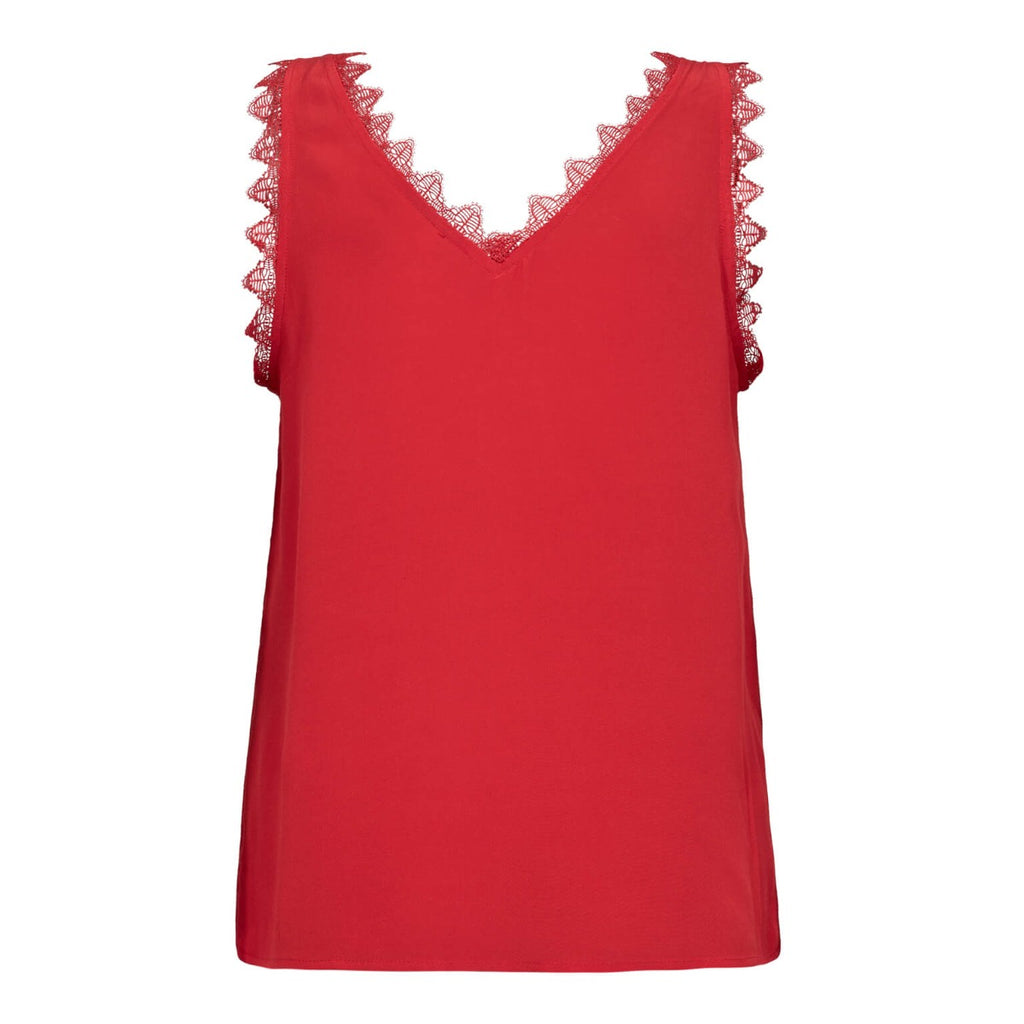 Perin Lace Singlet Red