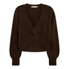 Cozy Twist Back Knit Mocca