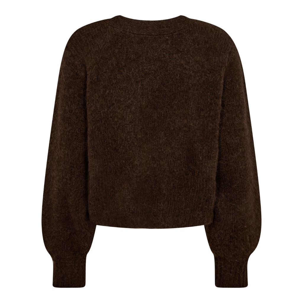 Cozy Twist Back Knit Mocca