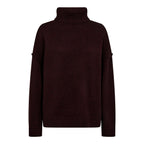 Maja Slit Roll Neck Winered