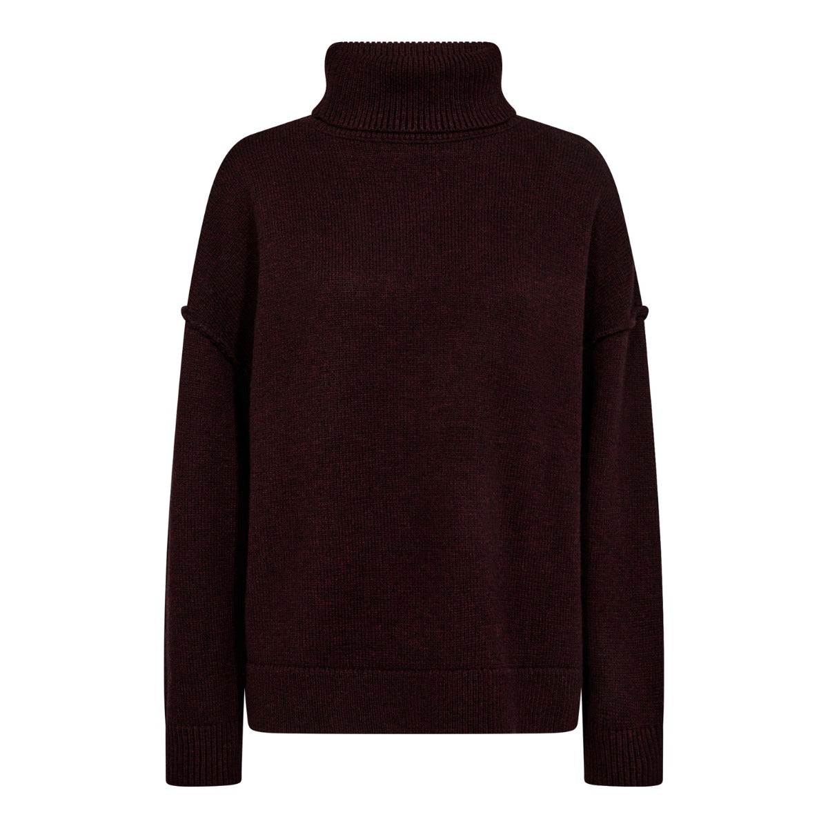 Maja Slit Roll Neck Winered