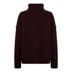 Maja Slit Roll Neck Winered
