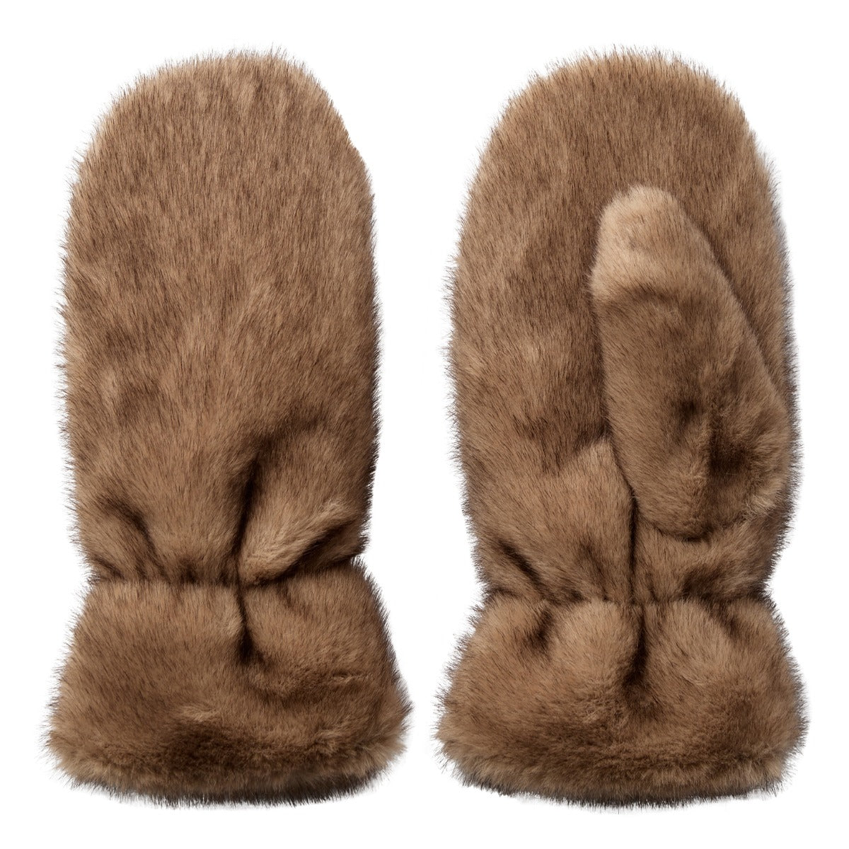 Isabel Fur Mitten Walnut