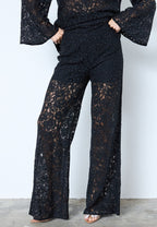 Sia Simili Lace Pant Black