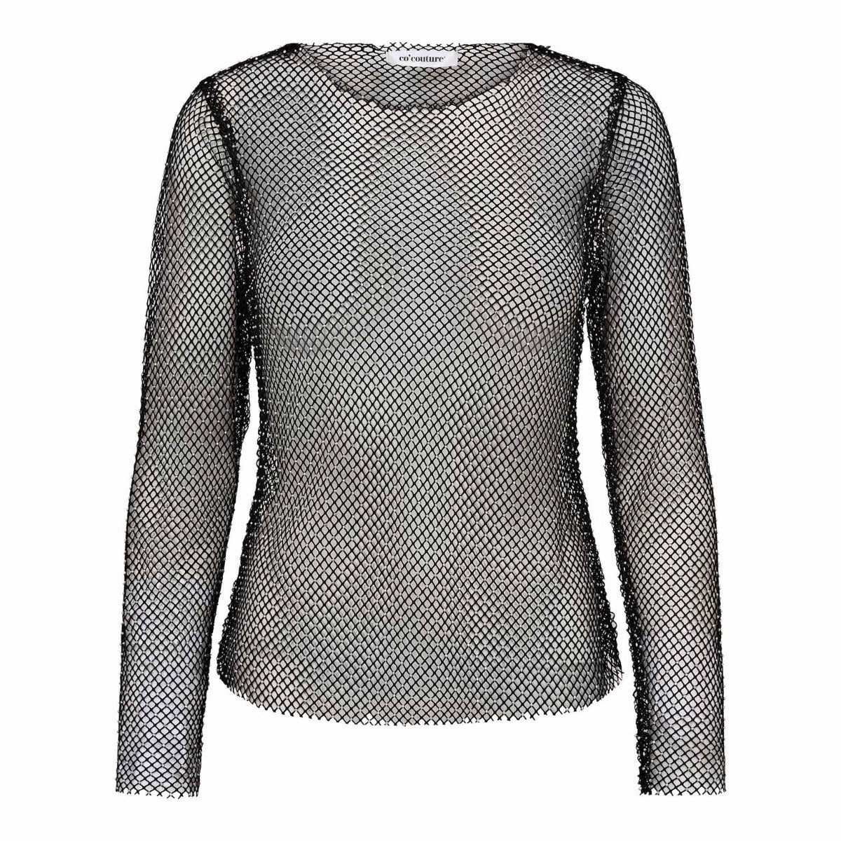 Krystal Net Blouse Black