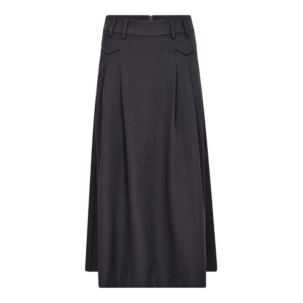 Luna Pocket Pleat Skirt Mid Grey