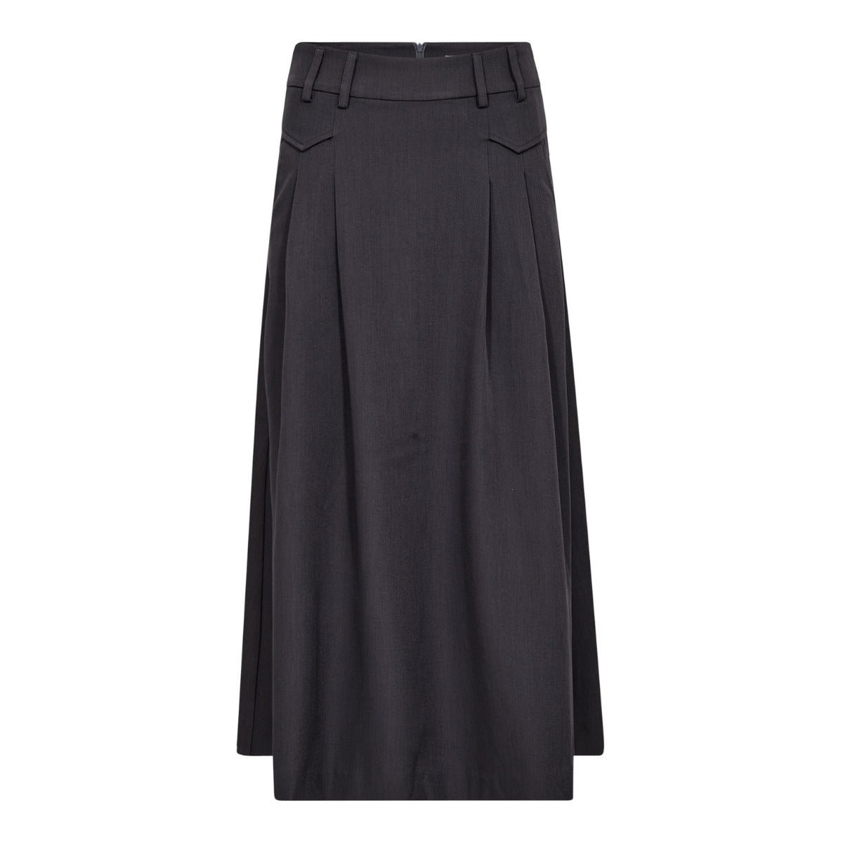 Luna Pocket Pleat Skirt Mid Grey