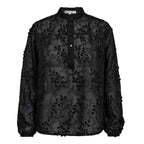 Isak Embroidery Shirt Black