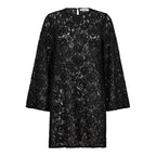 Sia Simili Lace Dress-BLACK