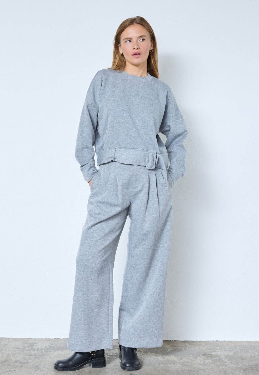 Lance Pleat Sweatpant Grey