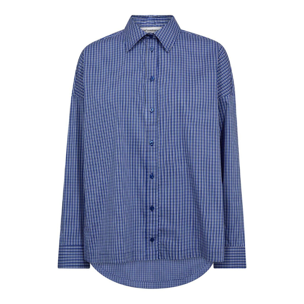Aniza Oversize Slit Shirt New Blue