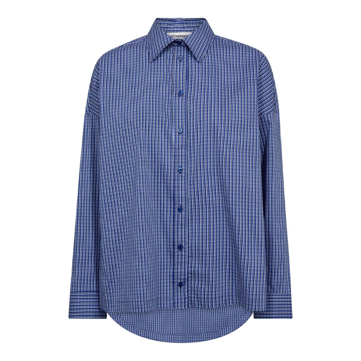 Aniza Oversize Slit Shirt New Blue