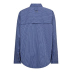 Aniza Oversize Slit Shirt New Blue