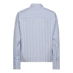 Devin Stripe Tie Shirt Blue