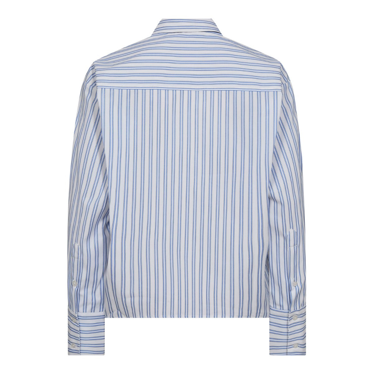 Devin Stripe Tie Shirt Blue