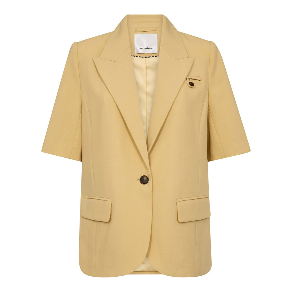 Nilan Fitted SS Blazer Pale Yellow