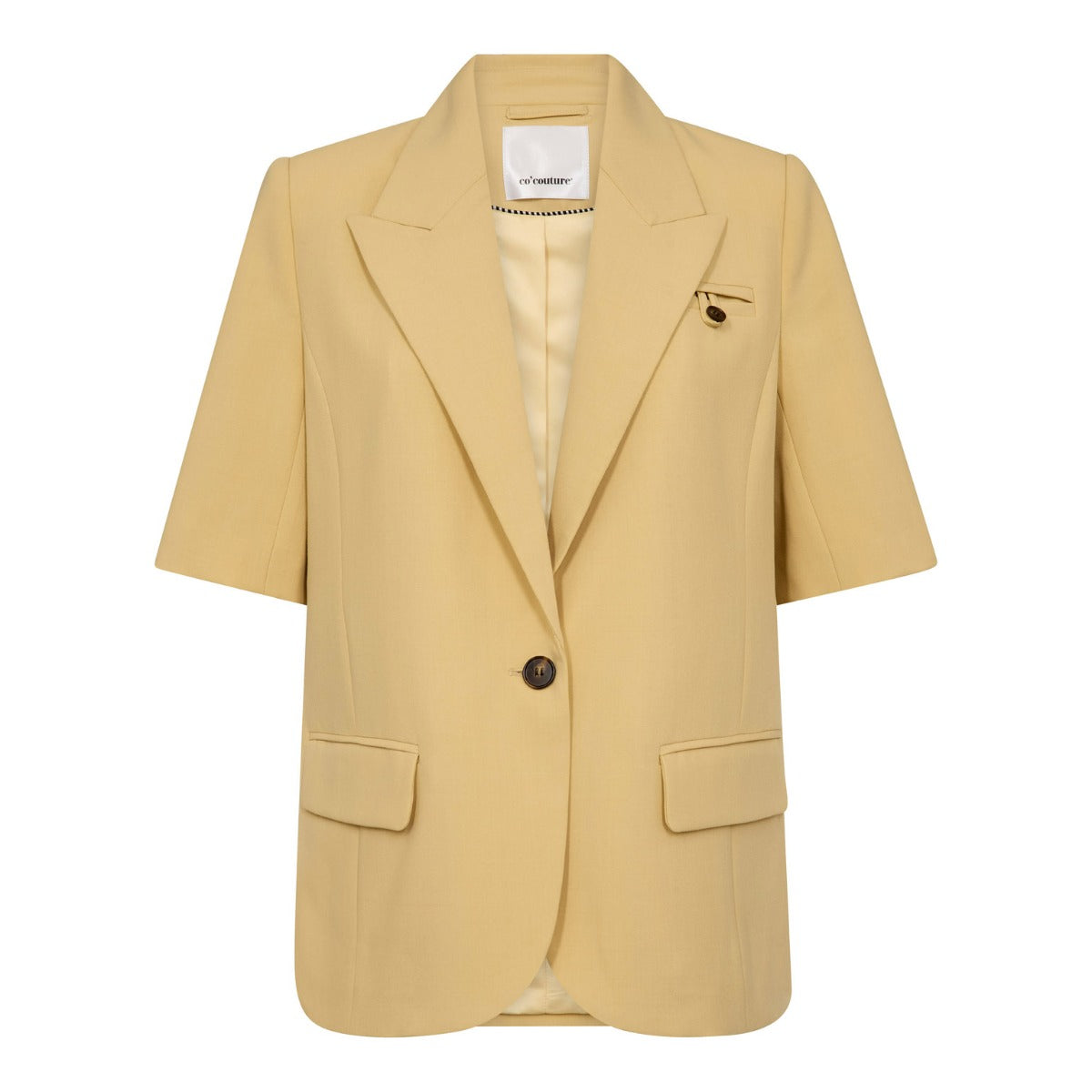 Nilan Fitted SS Blazer Pale Yellow