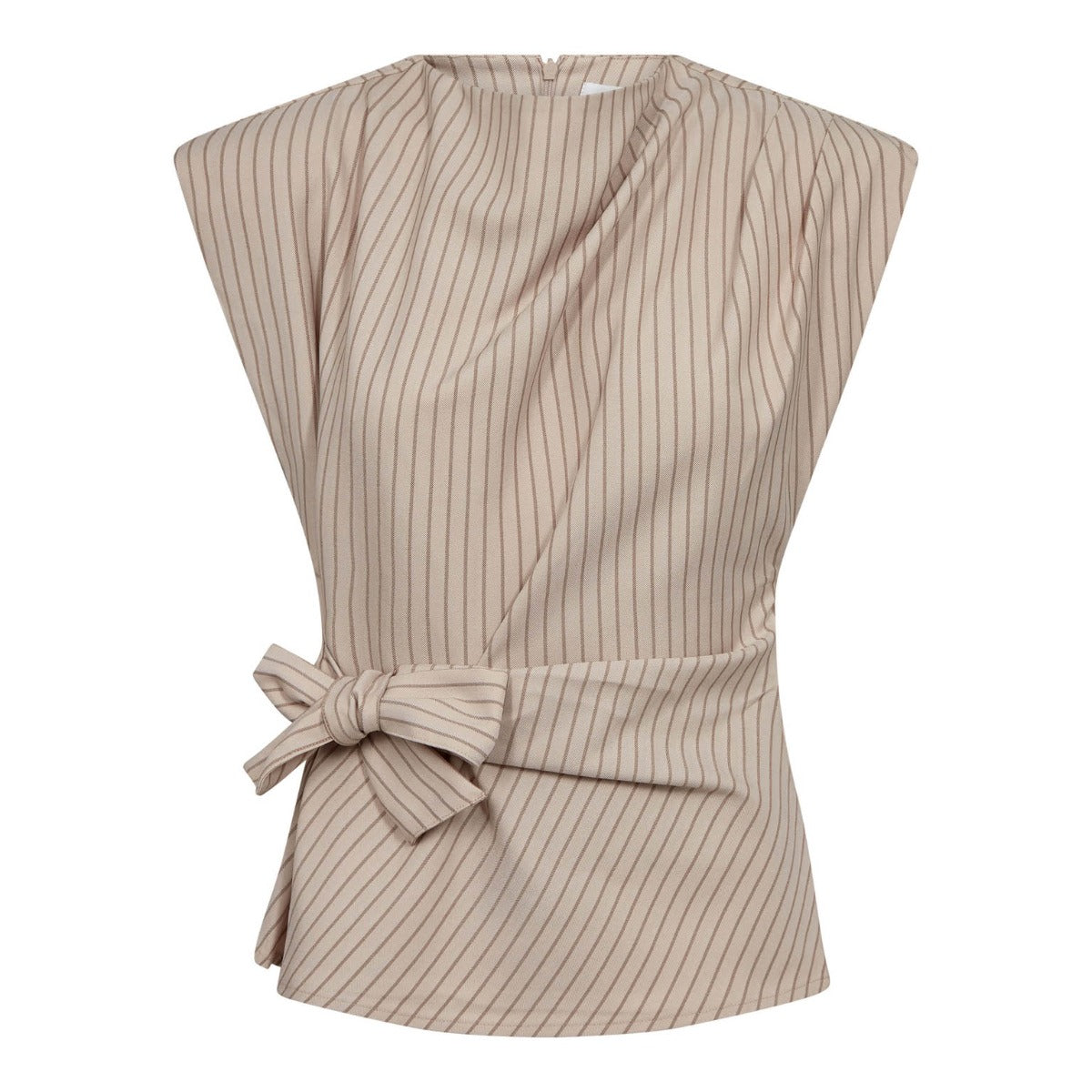 Salvie Pleat Top Bone