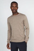 Margrate Merino Knit Khaki Melange