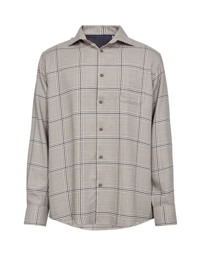 Mens shirt regular fit Sand