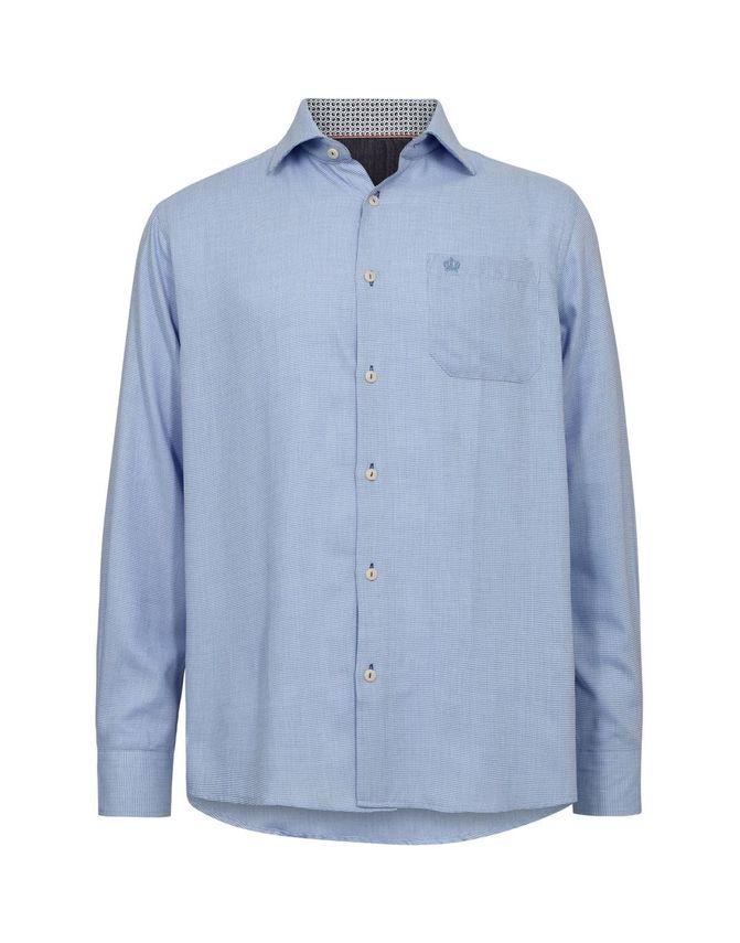 Mens L/S Shirt Regular Light Blue